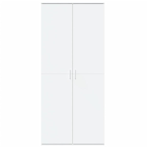 Highboard Weiß 80x35x180 cm