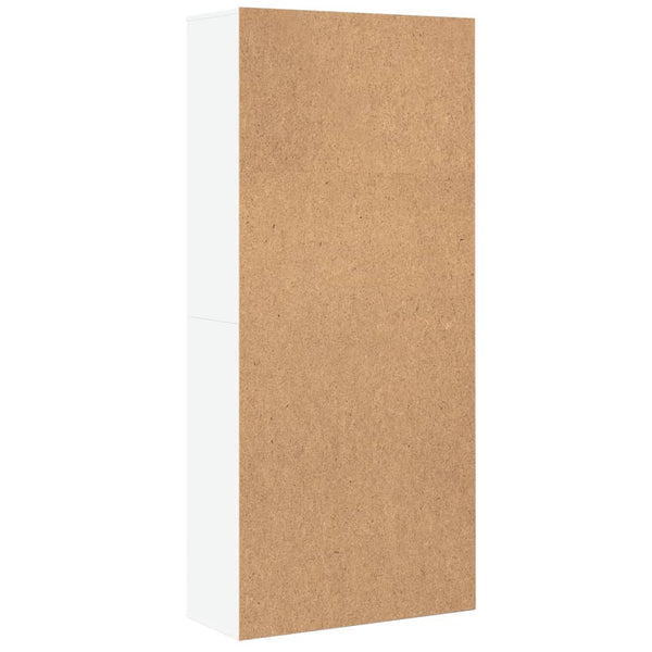Highboard Weiß 80x35x180 cm