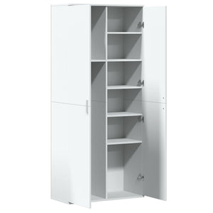 Highboard Weiß 80x35x180 cm