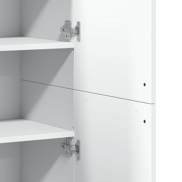 Highboard Weiß 80x35x180 cm