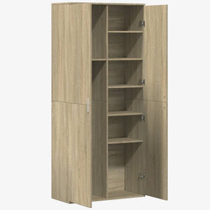 Highboard Sonoma-Eiche 80x35x180 cm
