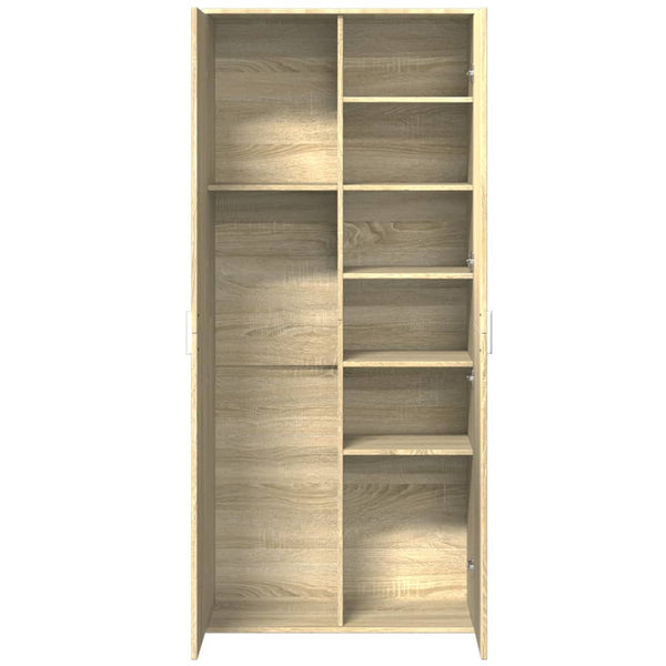 Highboard Sonoma-Eiche 80x35x180 cm