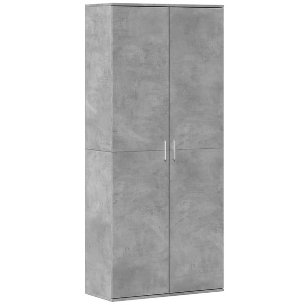 Highboard Betongrau 80x35x180 cm