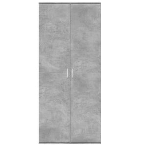 Highboard Betongrau 80x35x180 cm