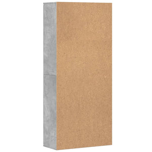 Highboard Betongrau 80x35x180 cm
