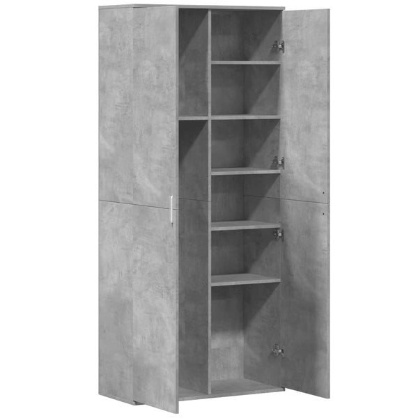 Highboard Betongrau 80x35x180 cm