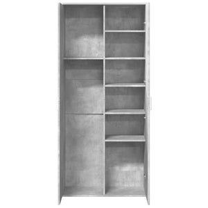 Highboard Betongrau 80x35x180 cm