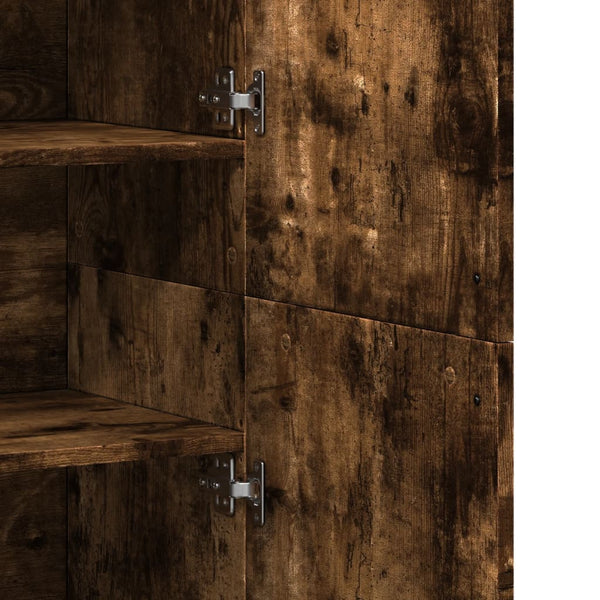 Highboard Räuchereiche 80x35x180 cm