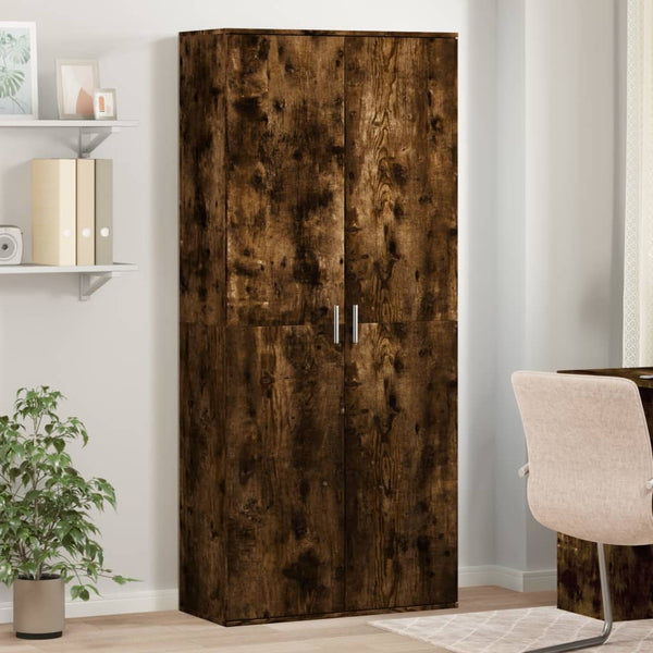 Highboard Räuchereiche 80x35x180 cm