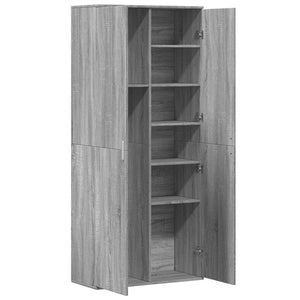 Highboard Grau Sonoma 80x180 cm