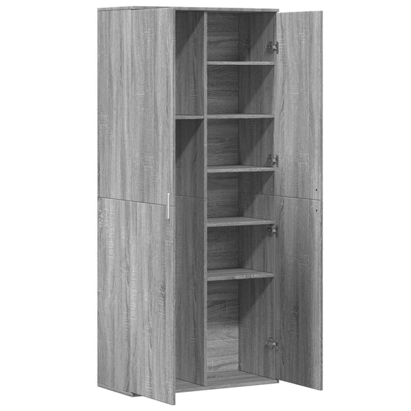Highboard Grau Sonoma 80x180 cm