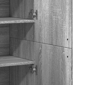 Highboard Grau Sonoma 80x180 cm