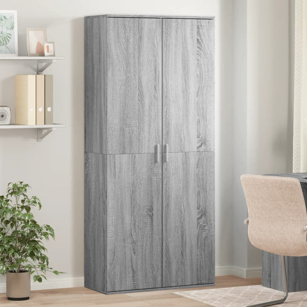 Highboard Grau Sonoma 80x180 cm