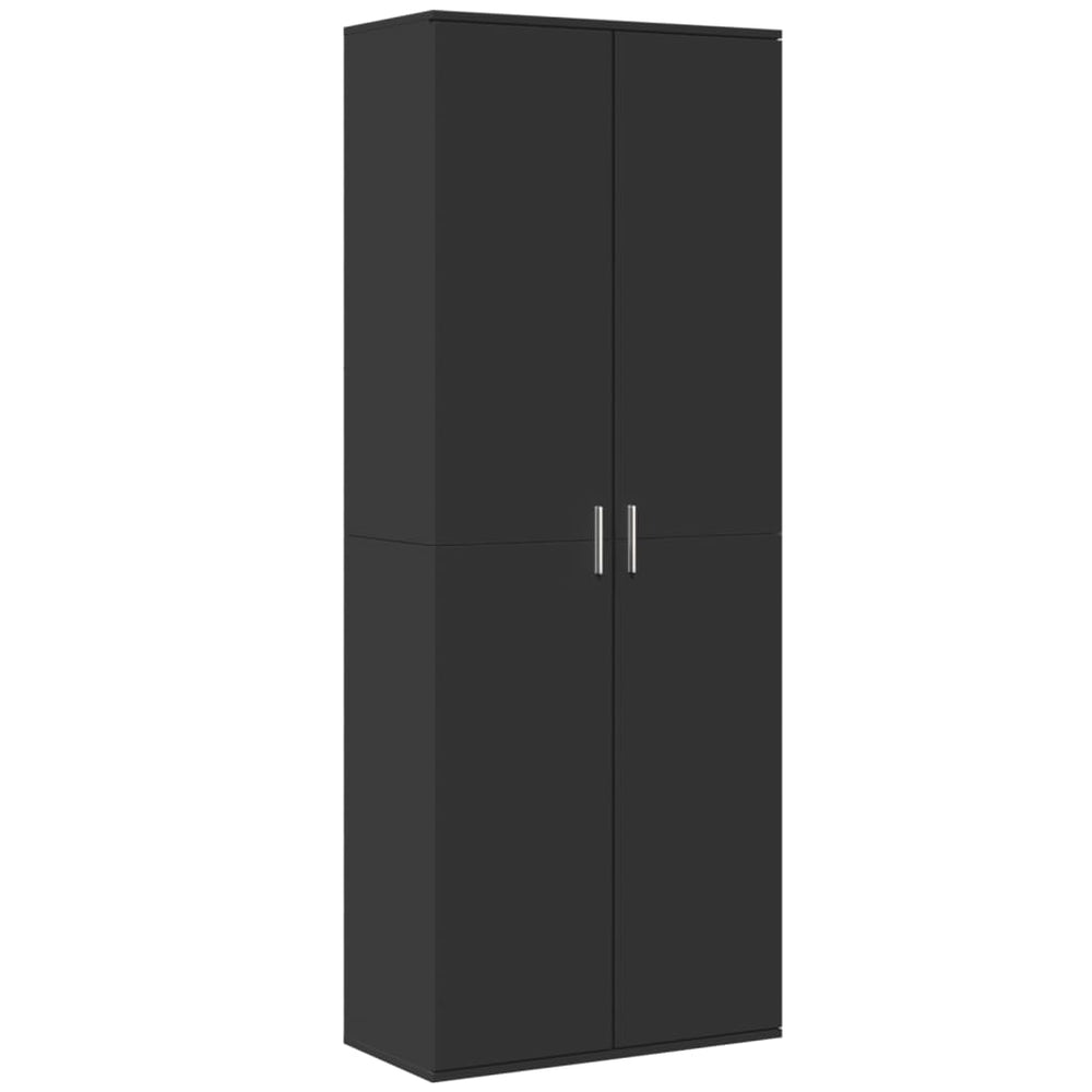 Highboard Schwarz 70x35x180 cm