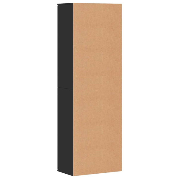 Highboard Schwarz 60x35x180 cm