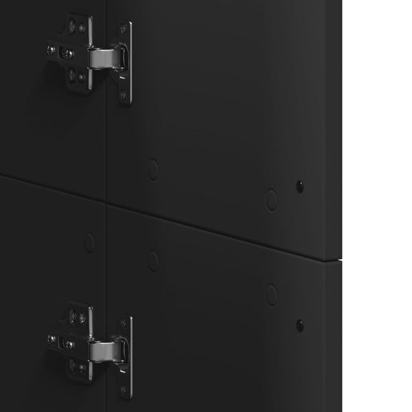 Highboard Schwarz 60x35x180 cm