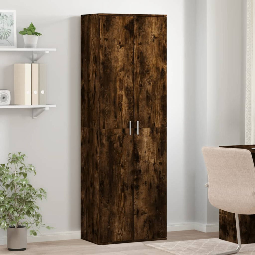 Highboard Räuchereiche 60x35x180 cm