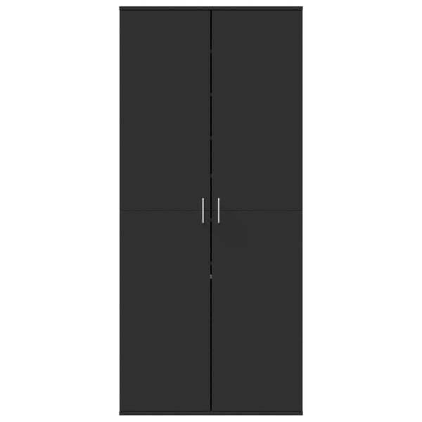 Schuhschrank Schwarz, 80 cm