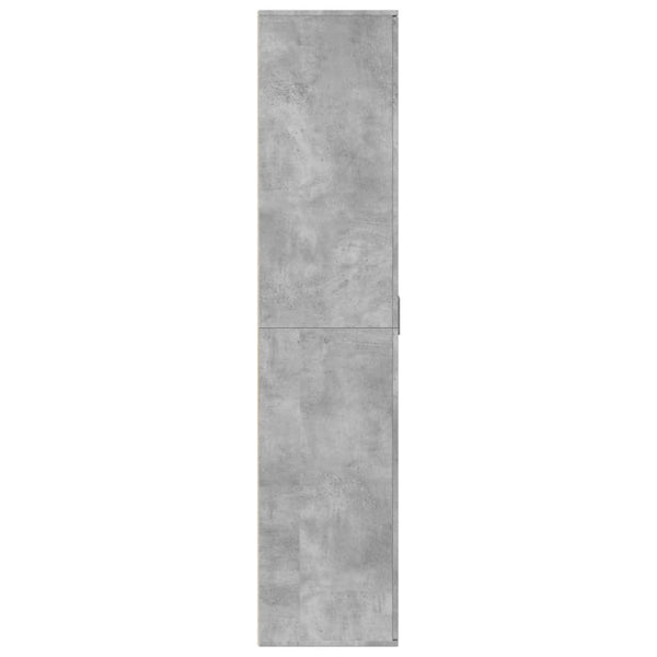 Betongrauer Schuhschrank 80x39x178 cm