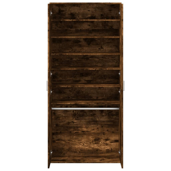 Schuhschrank Räuchereiche 80x39x178 cm