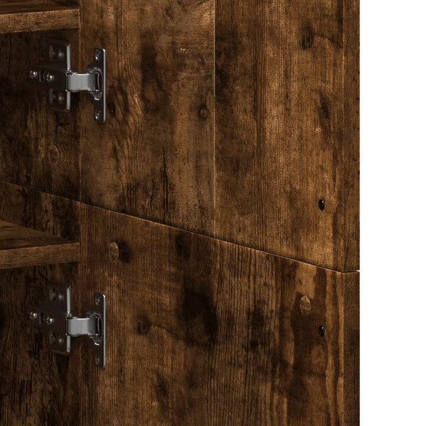 Schuhschrank Räuchereiche 80x39x178 cm