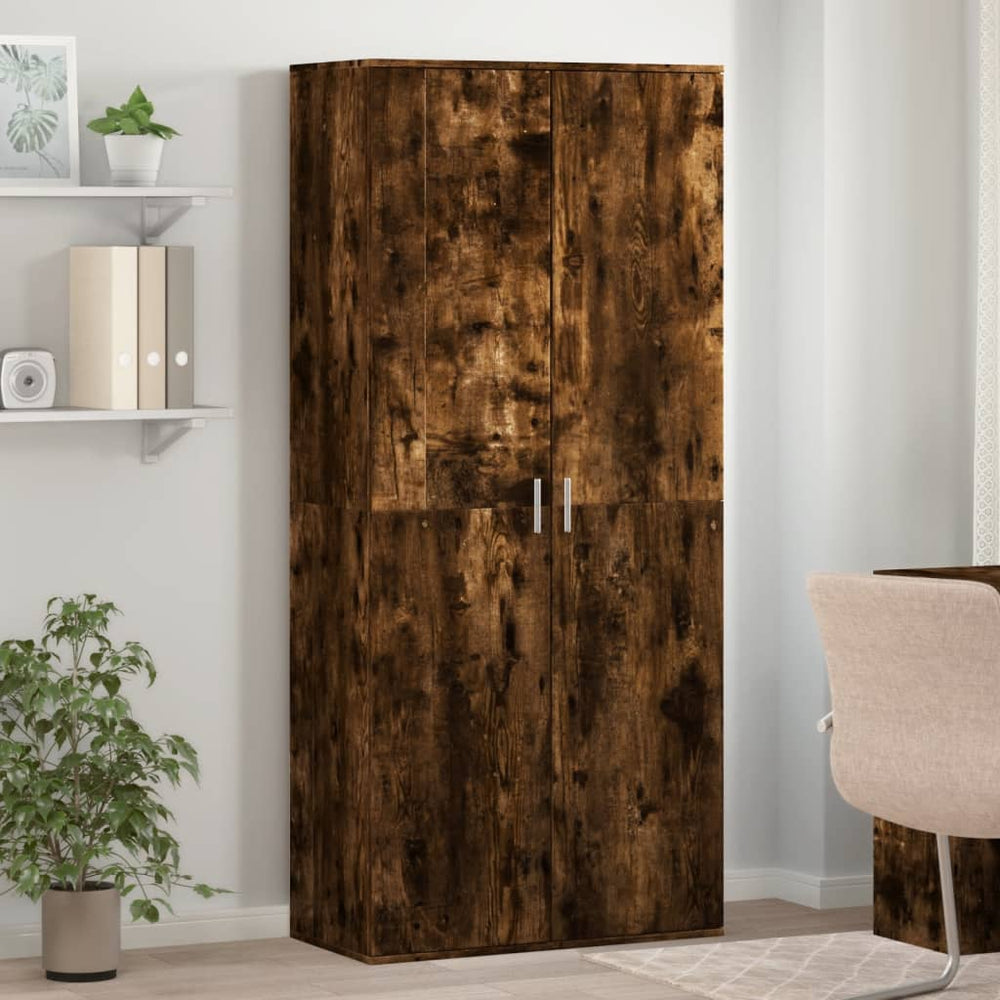 Schuhschrank Räuchereiche 80x39x178 cm