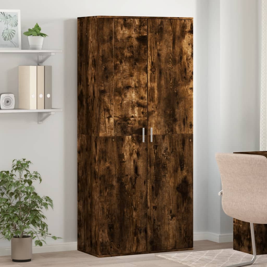 Schuhschrank Räuchereiche 80x39x178 cm