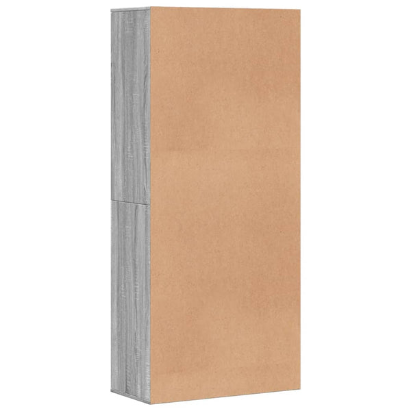 Grauer Schuhschrank Sonoma, 80 cm