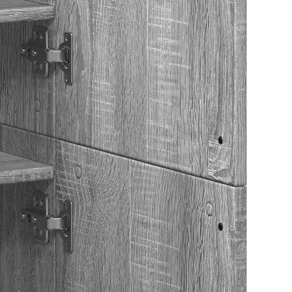 Grauer Schuhschrank Sonoma, 80 cm