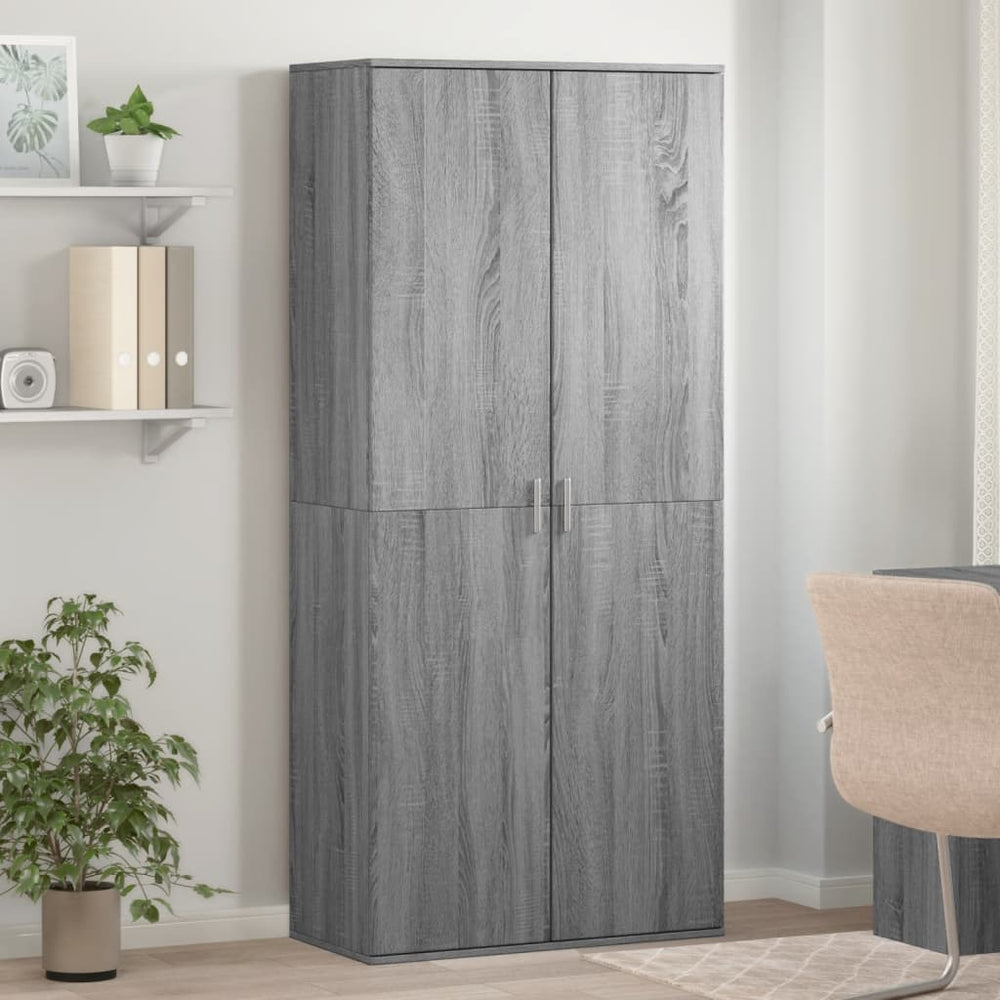 Grauer Schuhschrank Sonoma, 80 cm