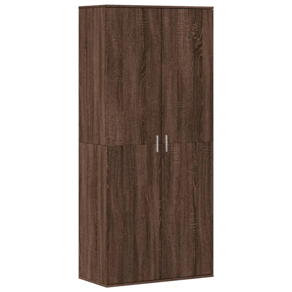 Schuhschrank Braun Eichenoptik 80x178 cm