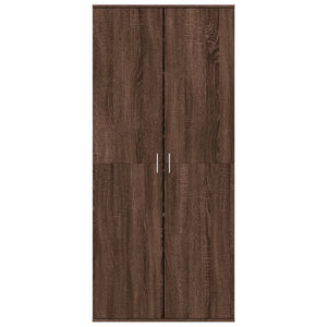 Schuhschrank Braun Eichenoptik 80x178 cm