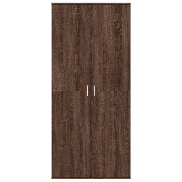 Schuhschrank Braun Eichenoptik 80x178 cm