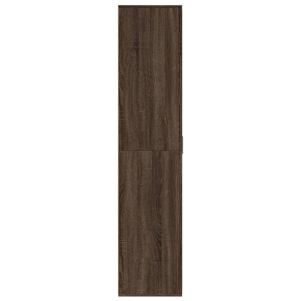 Schuhschrank Braun Eichenoptik 80x178 cm