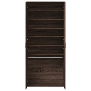 Schuhschrank Braun Eichenoptik 80x178 cm