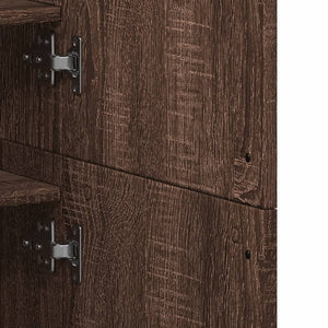 Schuhschrank Braun Eichenoptik 80x178 cm