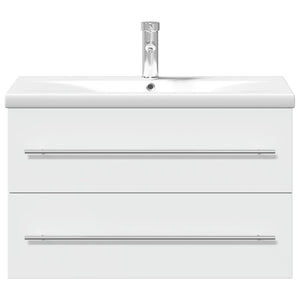 Waschbeckenunterschrank mit Waschbecken Weiß