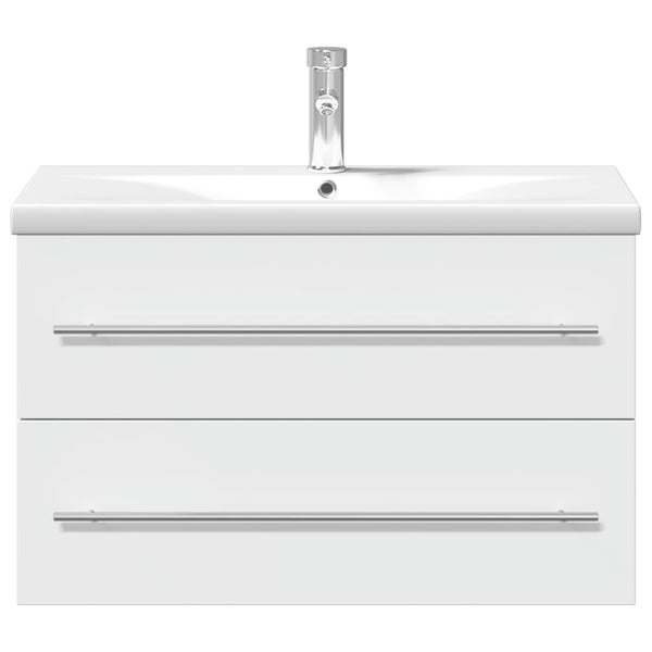 Waschbeckenunterschrank mit Waschbecken Weiß