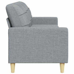 3-Sitzer Sofa Hellgrau Stoff 210 cm