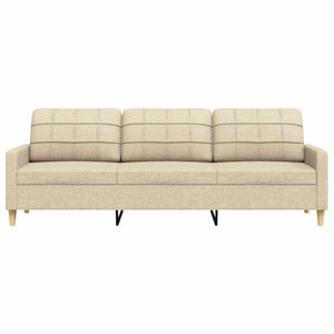 3-Sitzer Sofa Creme Stoff 210 cm