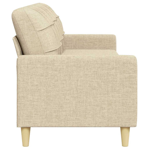 3-Sitzer Sofa Creme Stoff 210 cm