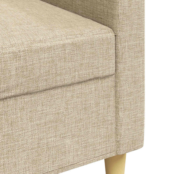 3-Sitzer Sofa Creme Stoff 210 cm