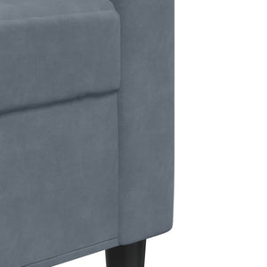 3-Sitzer Sofa Dunkelgrau Samt 210cm