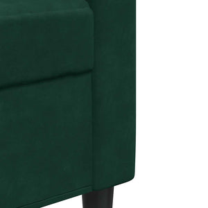 3-Sitzer Sofa Dunkelgrün Samt 210cm