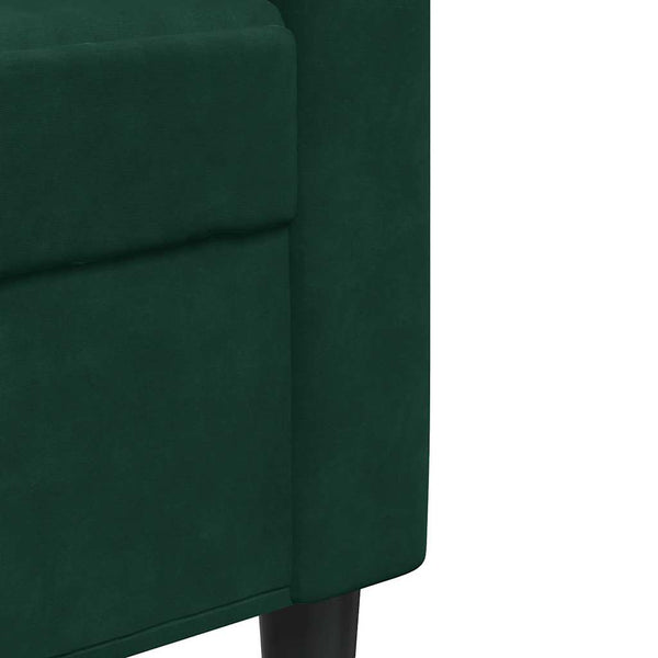 3-Sitzer Sofa Dunkelgrün Samt 210cm