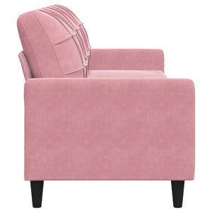vidaXL Canapé à 3 places Rose 210 cm Velours