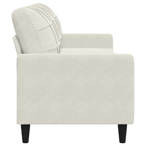 vidaXL Canapé à 3 places crème 210 cm Velours