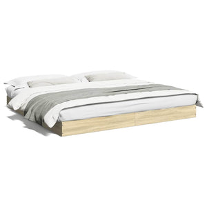 Bettgestell 180x200 cm Sonoma-Eiche
