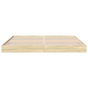 Bettgestell 180x200 cm Sonoma-Eiche