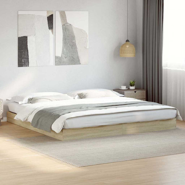 Bettgestell 180x200 cm Sonoma-Eiche